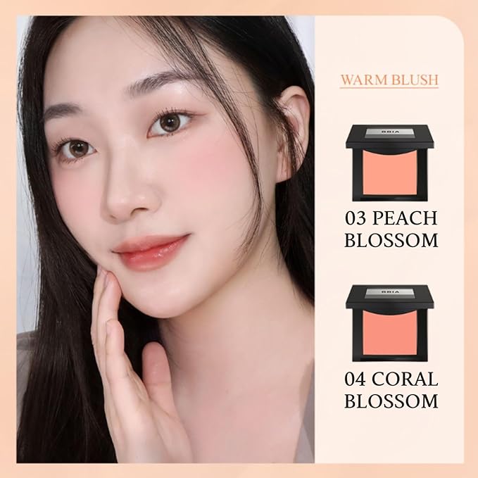BBIA Last Blush 11 Color / 0.09oz - High Pigment Makeup Blush, Shape, Contour & Highlight Face, Long-lasting, Matte Finish (03 PEACH BLOSSOM)