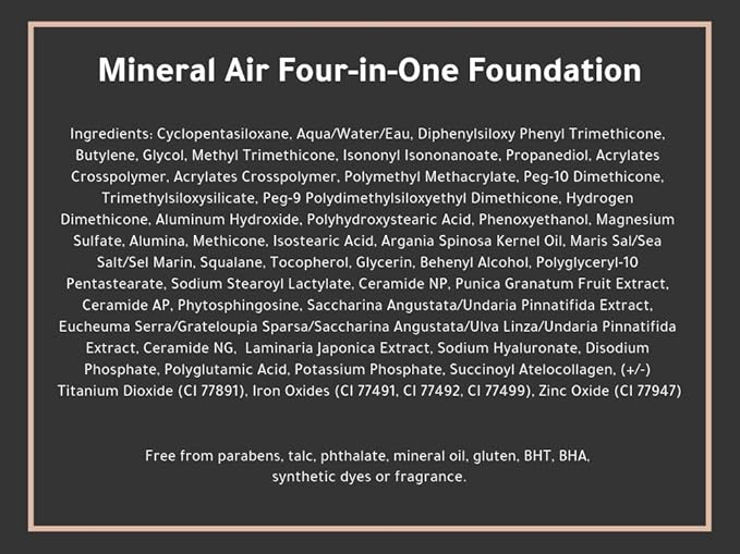 Mineral Air Four-in-One Foundation for Mineral Air Mist - Porcelain 10 ml
