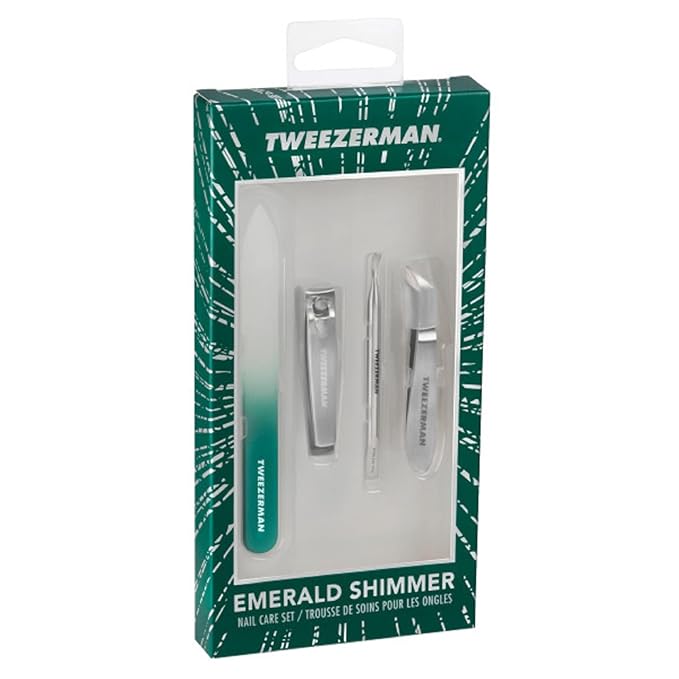 Tweezerman Emerald Shimmer Nail Care Set