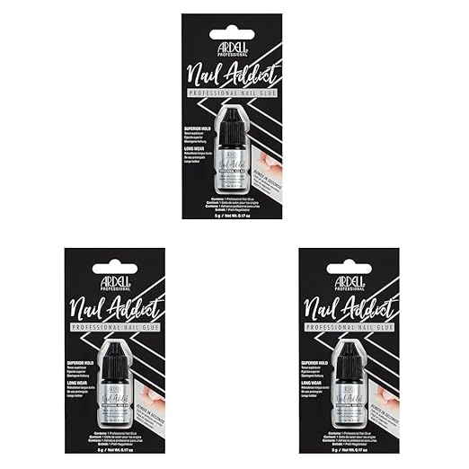 Ardell Professional Nail Glue for Artificial Nails, 5g (Pack of 3)