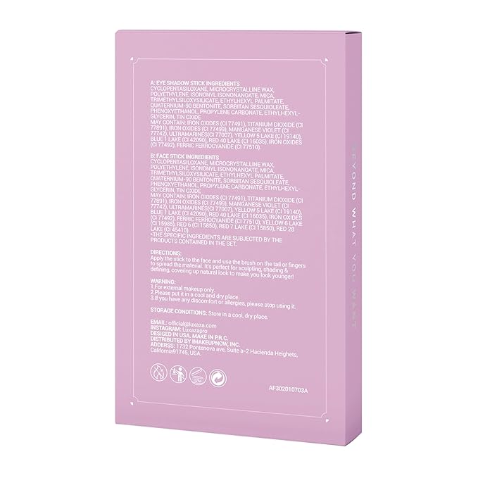 3PCS Cream Eyeshadow Stick Set,Pro Longwear Purple Eye Shadow Sticks Pencil Crayon-Grape Glam