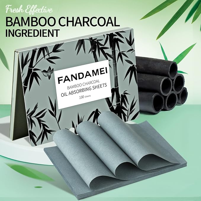 FANDAMEI Oil Blotting Sheets For Face, 200 Counts Absorbing Tissues