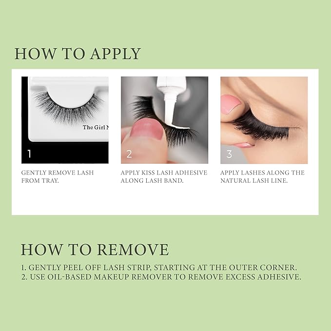 KISS Lash Couture The Muses Collection False Eyelashes, Duchess', 16 mm, Handmade, Refined Faux Silk, Contact Lens Friendly, Easy to Apply, Includes 1 Pair Reusable Strip Lashes (Pack of 4)