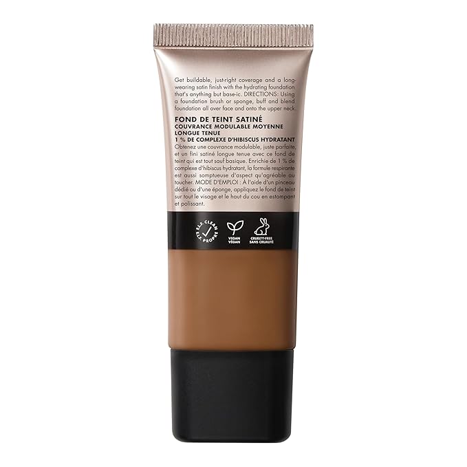 e.l.f. Soft Glam Foundation, Medium Coverage, Long-Lasting & Deep Neutral