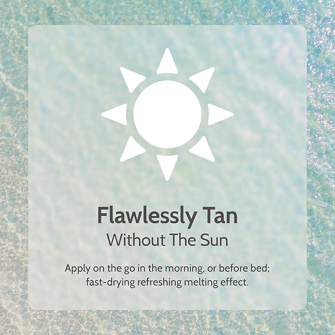 Fake Bake Flawless Coconut Sunless Tanning Serum with Hyaluronic Acid Lightweight Illuminating Face & Body Gradual Self Tanner - Hydrating & Rejuvenating Skin Care for Women & Men - 5 oz