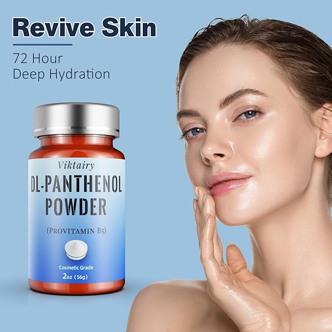 Pure DL-Panthenol Powder (, 56g), Cosmetic Grade Provitamin Soap, Lotion 2oz