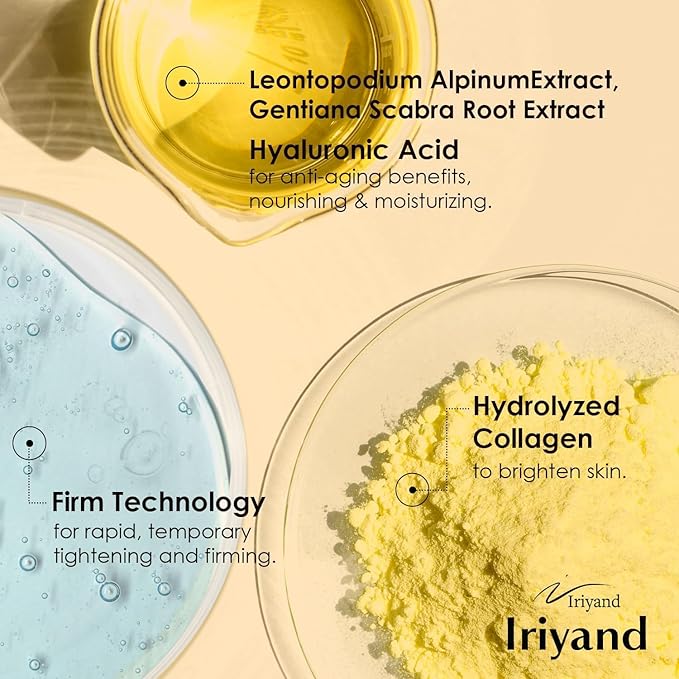 Instant firm eye cream: temporary