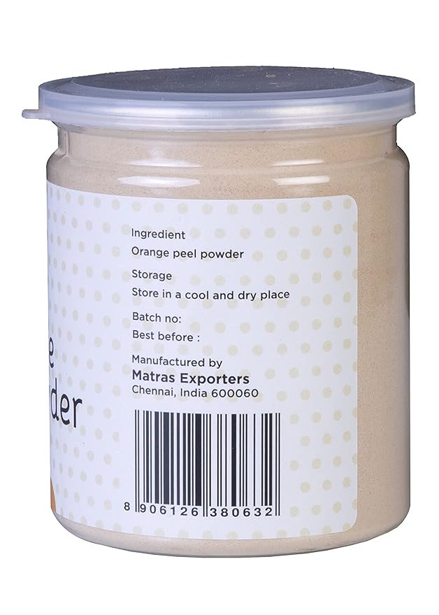 Orange Peel Powder 8 oz (227 grams) | 100% Natural Care For Acne, Tan & Blackheads | Effective DIY Face Mask Ingredient | Rich in Vitamin C | Helps Get a Glowing Skin | by Yogi's Giftยฎ