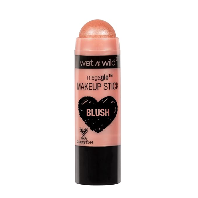 wet n wild MegaGlo Makeup Stick, Buildable Color, Peach Bums