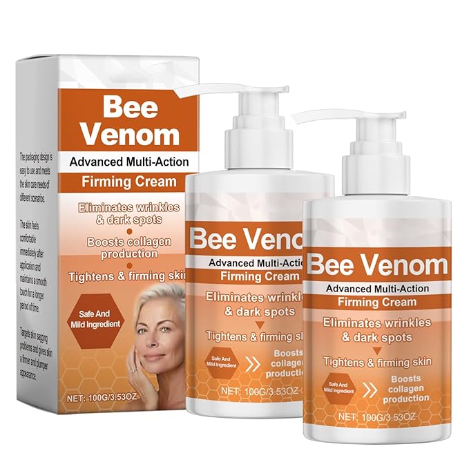 BotoxBee Advanced Multi-Action Firming Cream | Natural Bee Venom Formula for Lifting, Toning & Hydration | Anti-Aging Moisturizer for All Skin Types (2PCS)