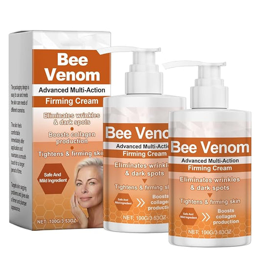 BotoxBee Advanced Multi-Action Firming Cream | Natural Bee Venom Formula for Lifting, Toning & Hydration | Anti-Aging Moisturizer for All Skin Types (2PCS)