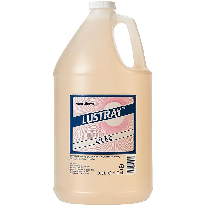 Clubman Lustray Lilac After Shave - Soothes Post-Shave Skin, Cool and Refreshing Scent, 1 Gal., 1-pack