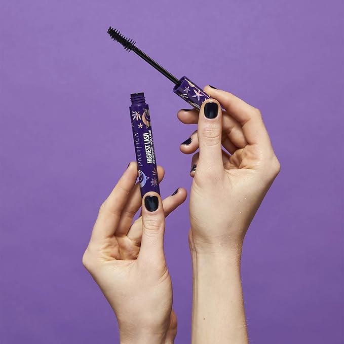 Pacifica Beauty, Highest Lash Chronic Volume Mascara, Black, Lash Lift + Conditioning, Vitamin B + Coconut, Silicone, Sulfate + Paraben Free, Vegan and Cruelty Free