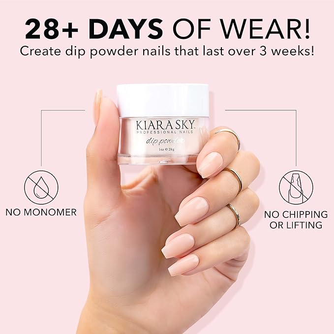 Kiara Sky Long Lasting Nail Dip Powder Pink , Milan 1 oz