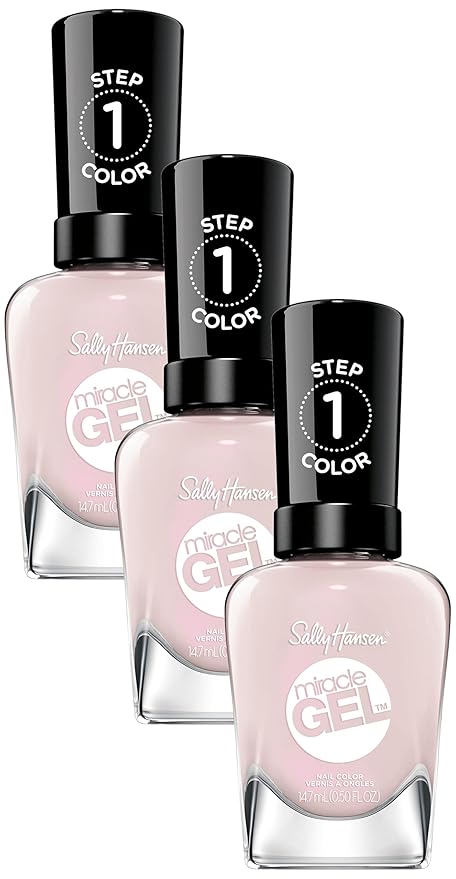 Sally Hansen Miracle Gel Travel Seekers Collection - Nail Polish - First Glass - 0.5 fl oz (Pack of 3)