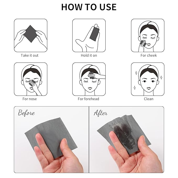 Oil Blotting Sheets for Face, DUcare 100 Counts For Face