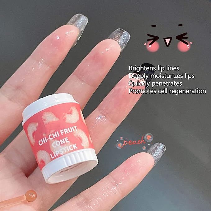 Lip Balm Cute, 3pcs Cute Ice Moisturizing