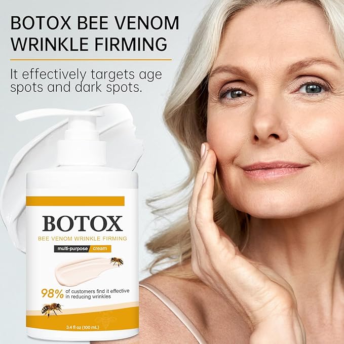 Bee Venom Wrinkle Firming Cream Multi – Anti-Aging, Moisturizing & Lifting Skin Treatment Purpose Cream for Wrinkle Removal & Firmness