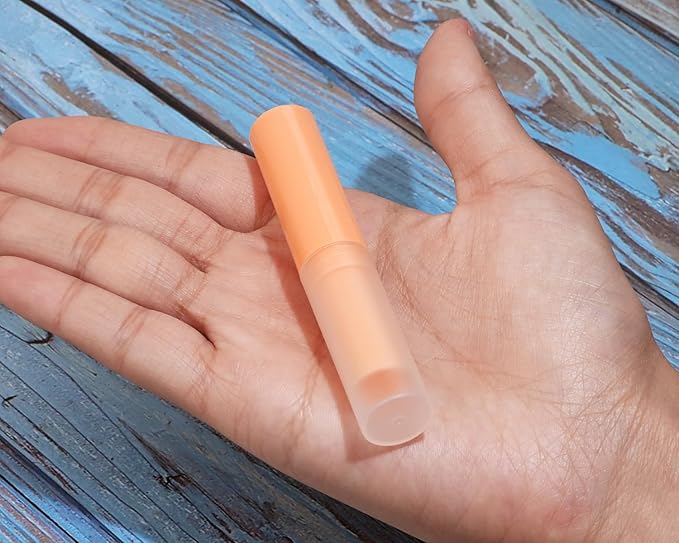 0.14oz Empty Flavored Lip Balm Container (Orange)