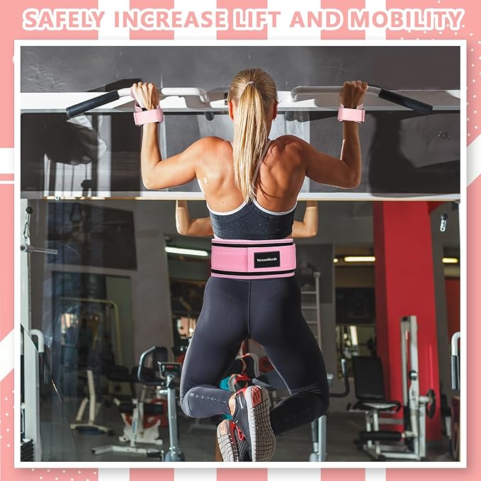 2 Pack Weight Lifting Belt and Lifting Straps 4'' Wide