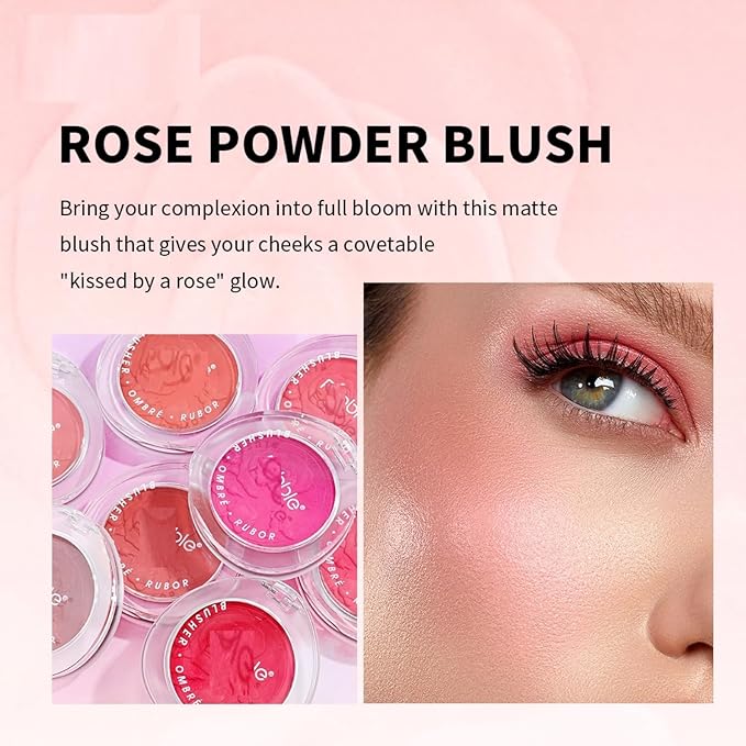 MAEPEOR Matte Face Blush 8 Colors Lightweight Natural (Color 07)