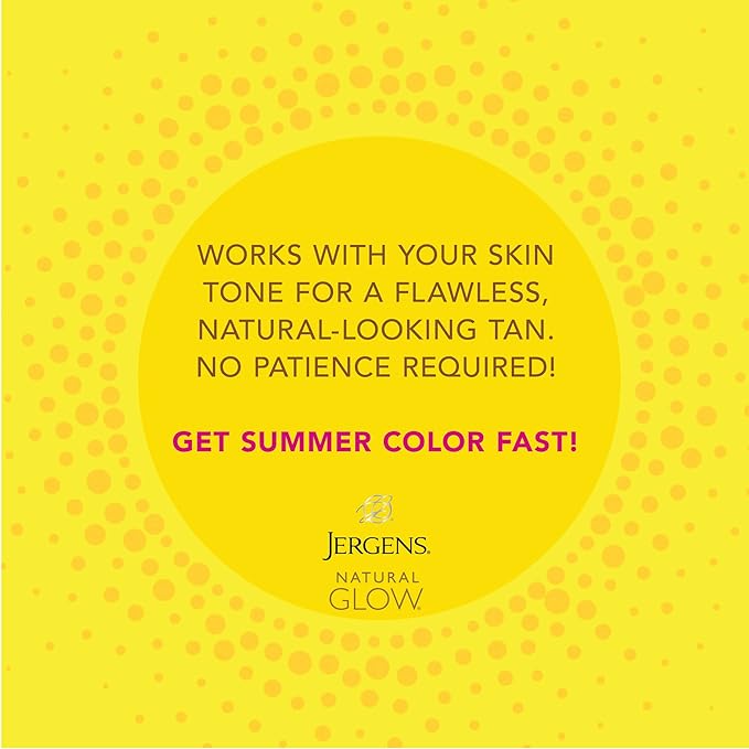 Jergens Natural Glow Instant Self Tanner Mousse, Sunless Deep Bronze Tan, Sunless Self-tanner, for a Natural-looking Tan, 6 Oz, Pack of 2