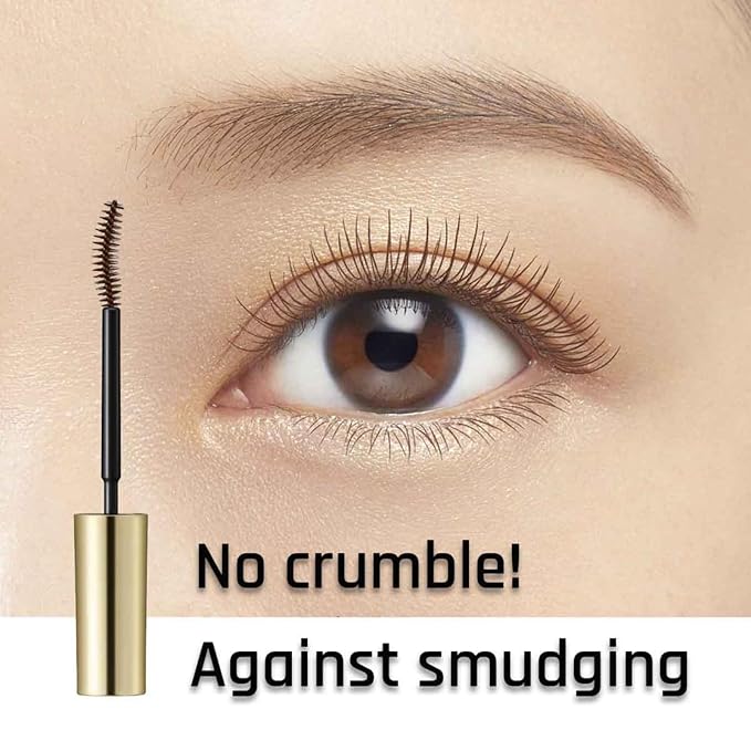 HEROINE MAKE by KISSME Long & Curl Up | Waterproof Mascara Brown, Lengthening & Volume Fiber Tubing Mascara Makeup, WP 02 Brown