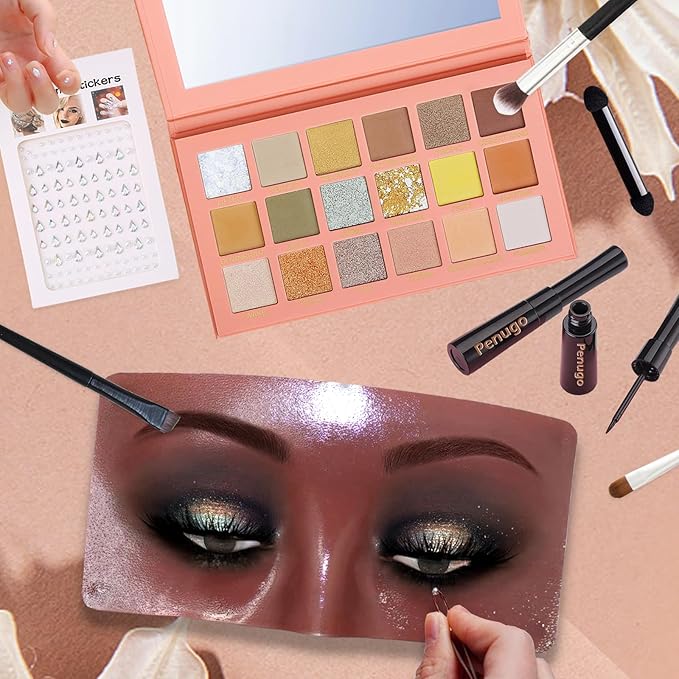 Silicone Makeup Mannequin Face, Makeup Practice Face Board