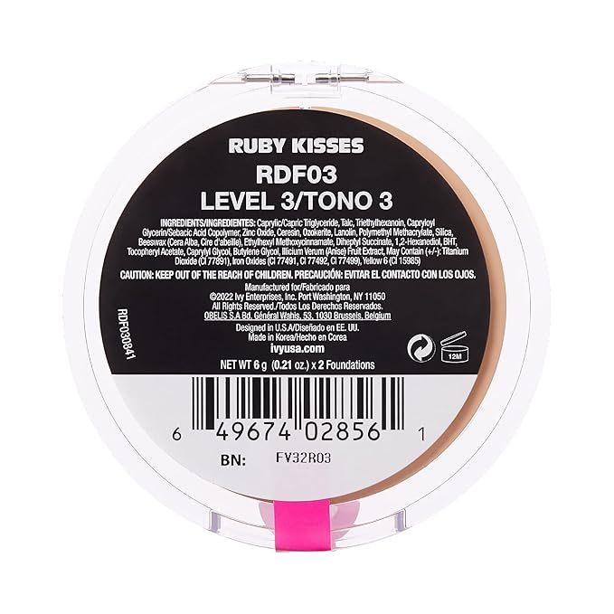 Ruby Kisses 3D Face Creator Cream Foundation & (Level 3)
