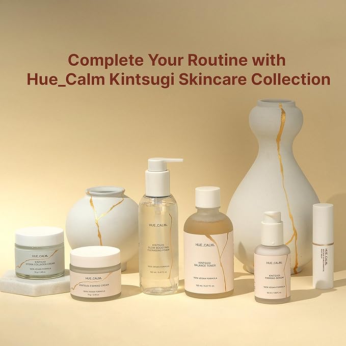 Korean Skincare Multi Balm – Hue Calm Kintsugi Double Essential Balm | Vegan Anti-Aging, Brightening & Hydrating Stick with Shea Butter & Peptides