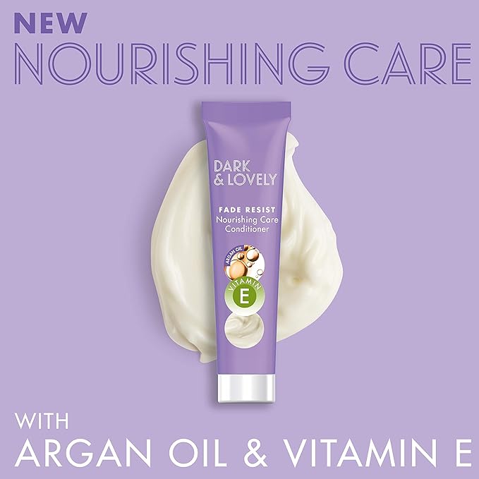 SoftSheen-Carson Dark and Lovely Fade Resist Rich Conditioning Hair Color, Permanent Hair Color, Up To 100 percent Gray Coverage, Brilliant Shine with Argan Oil and Vitamin E, Jet Black, 2 Count