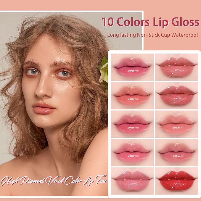 10 Colors Lip Tint Stain Mini Liquid Lipstick