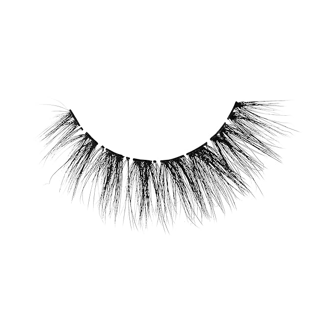 KISS Lash Couture The Muses Collection False Eyelashes - Legacy, Black, Rounded, Doe-Eyed, Refined Faux Silk, Contact Lens Friendly, Pliable Band, Comfortable, Reusable, Cruelty Free, Vegan | 1 Pair