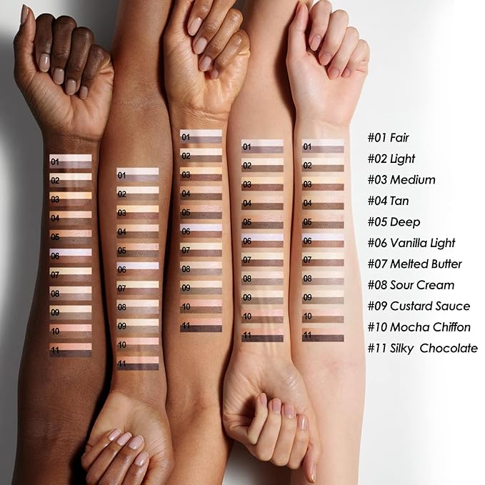 FOCALLURE 2 in 1 Cream Bronzer and Highlighter up Pen,MEDIUM