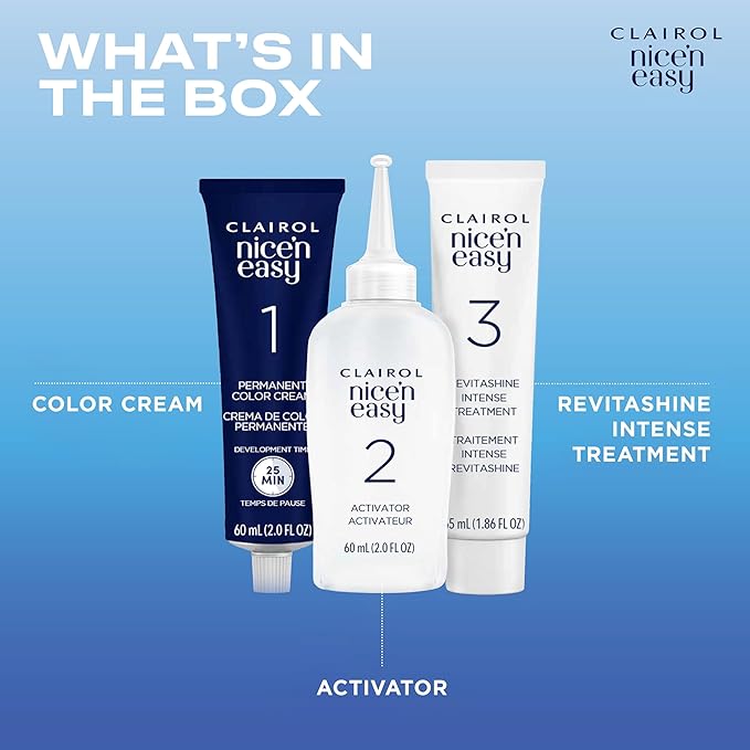 Clairol Nice'n Easy Permanent Hair Dye, 6R Light Auburn Hair Color, Pack of 3