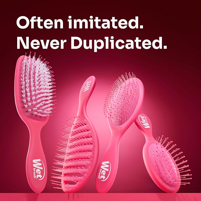 Wet Brush Refresh and Extend Speed Dry Black Detangling Hair Brush -Vented Design and Ultra Soft HeatFlex Bristles Are Blow Dry Safe -Removes Dirt Excess Oils and Impurities-Charcoal Infused Bristles