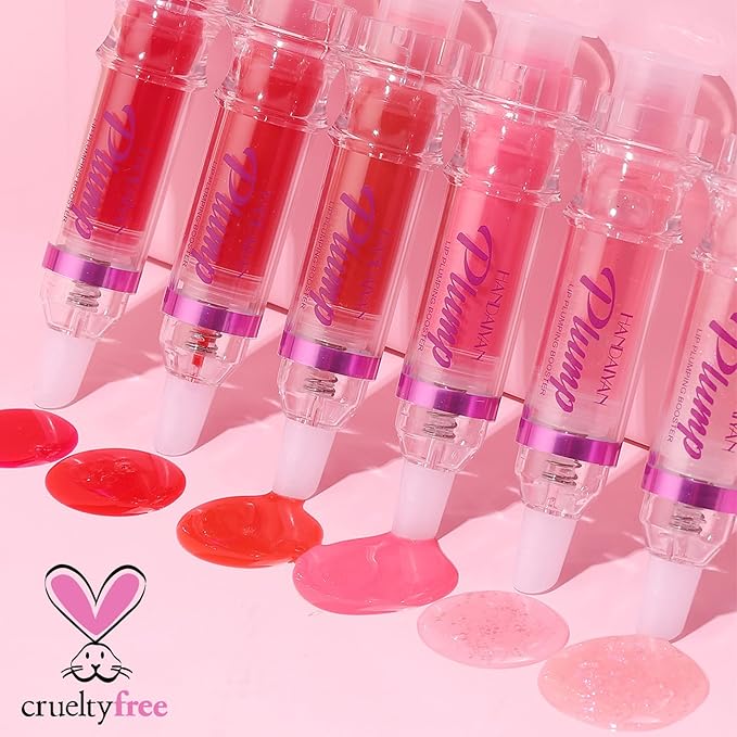 Erinde 3 Colors Lip Plumping Booster, Spicy Lip Plumper Gloss Lip Plumping Oil, Ultra-Hydrating & Nourishing Plump Lip Plumper, Glossy Finish Fuller Natural Lip Gloss for Women Girls