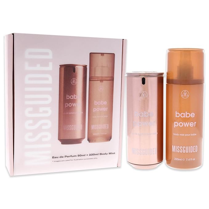 Babe Power Women 2.7oz EDP Spray, 7.4oz Body Mist 2 Pc Gift Set