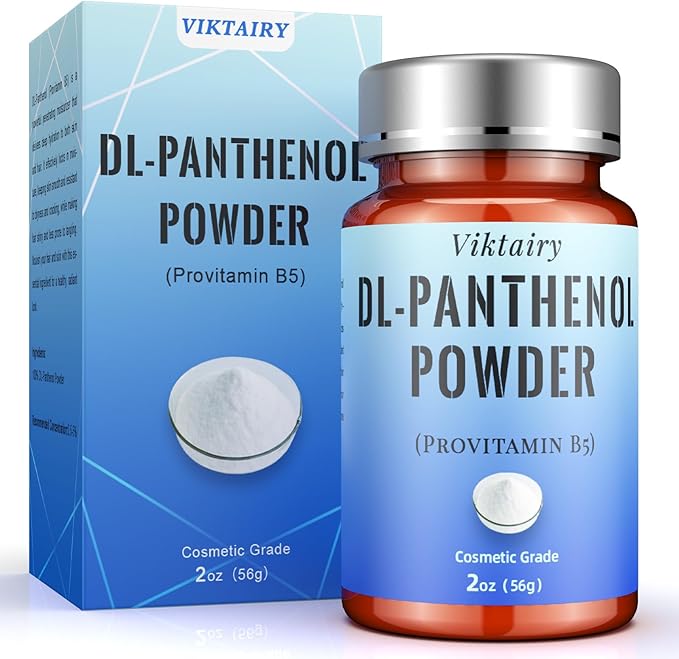Pure DL-Panthenol Powder (, 56g), Cosmetic Grade Provitamin Soap, Lotion 2oz