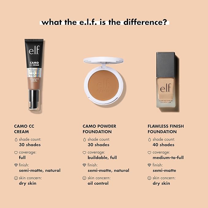 e.l.f. Flawless Satin Foundation, Lightweight & Medium Coverage, Semi-Matte Finish, Vegan & Cruelty-Free, Almond, 0.68 Fl Oz (20mL)