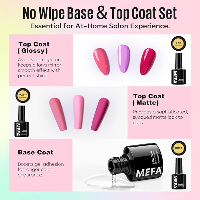 Mefa 54 pcs gel nail