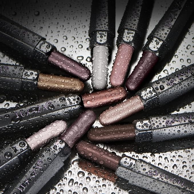 10PCS Eyeshadow Stick,Shimmer And Matte Brown Metallic Cream Eyeshadow Pencil Crayon with Smudge-proof & Waterproof, Eye Brightener Stick, Ideal Gift for Women - Ash Rose