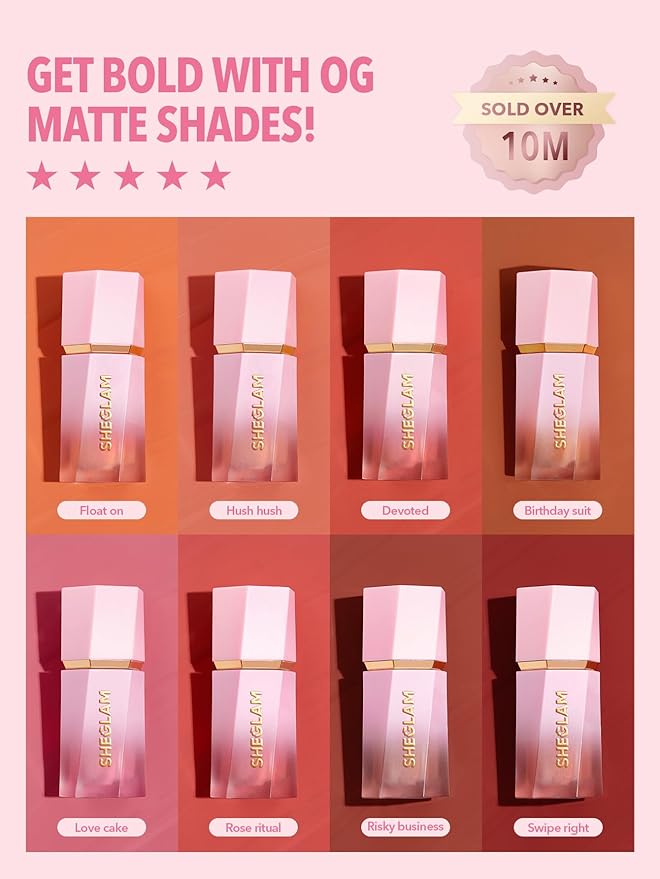 SHEGLAM Color Bloom Liquid Blush Makeup for Cheeks Night Drive