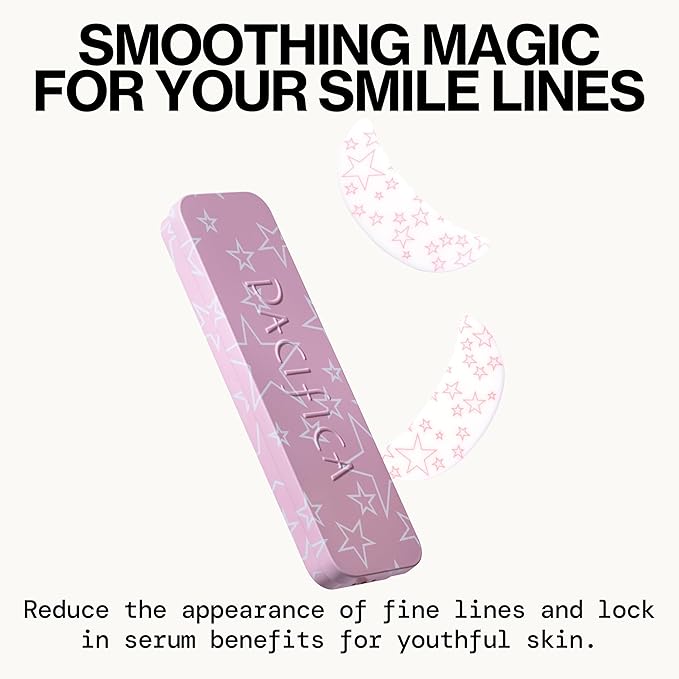 Pacifica Beauty Reusable Smile Line Mask, Skincare, Silicone Mask, For Fine Lines and Wrinkles, Lift and Firm, Pair with Serum, Storage Tin Included, Skin Care, Smile Line Patches, Vegan, 2 Pieces