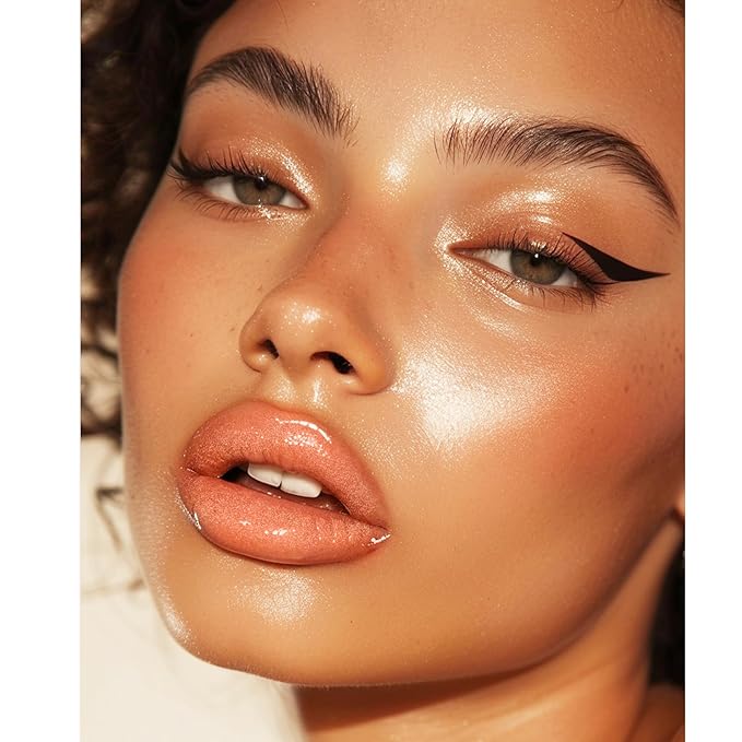 Magic Color-Changed Lip Glow Oil, Plumping Hydrating Tinted Gloss with Big Brush, Nourishing Glitter Non-Sticky Lacquer for Women & Girls, Tinta para Labios, Lipgloss for Dry Lips(Orange, 1 pcs)