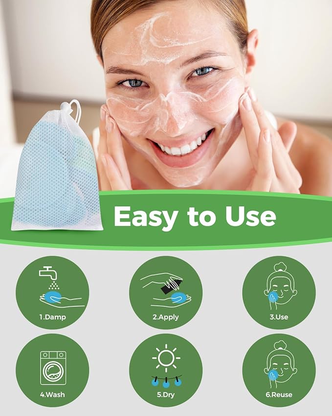 Reusable makeup remover pads -