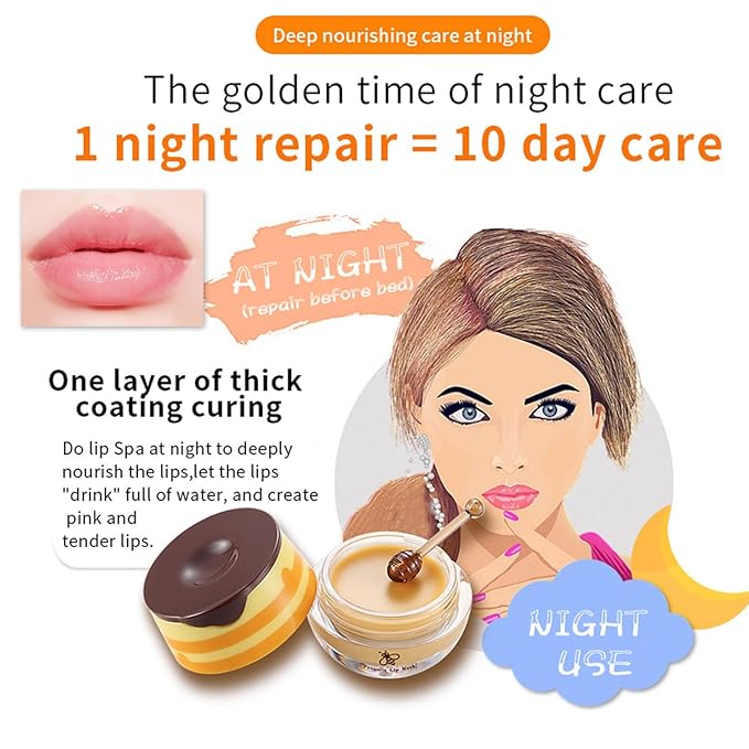 4 PCS Bee Lip Balm Honey Lines