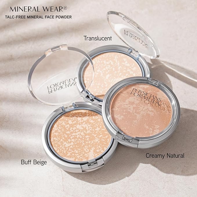 Physicians Formula Mineral Wear Talc-Free Mineral Face Powder, Creamy Natural