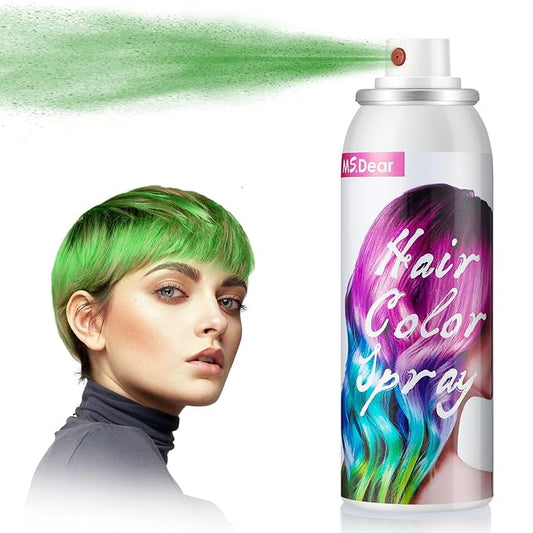 Temporary Green Hair Spray for