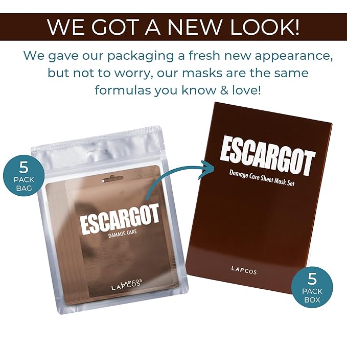 Lapcos escargot sheet mask, daily